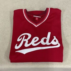EUC Mens short sleeve Mitchell&Ness REDS jersey